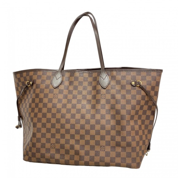 LOUIS VUITTON Brown Damier Neverfull GM Tote Bag - Picture 1 of 12